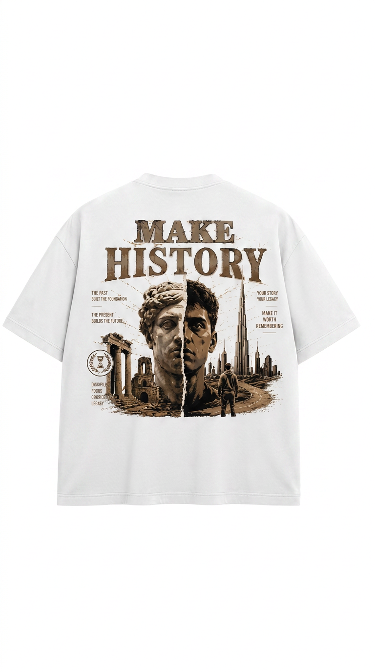Make History – Premium Oversized T-Shirt