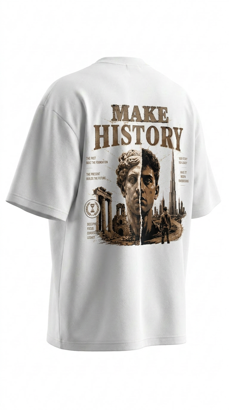 Make History – Premium Oversized T-Shirt
