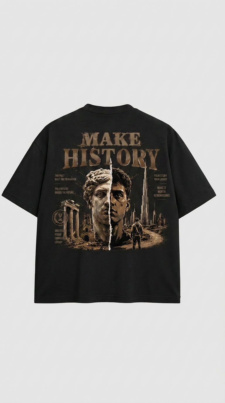 Make History – Premium Oversized T-Shirt