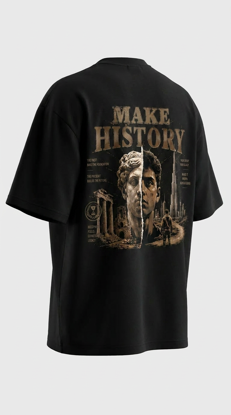 Make History – Premium Oversized T-Shirt